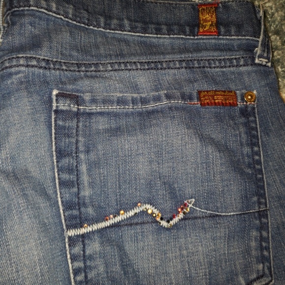 7 For All Mankind Straight Leg Jeans Size 31 - Picture 3 of 4